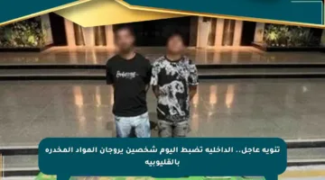تنويه عاجل.. الداخلية تضبط اليوم شخصين يروجان المواد المخدرة بالقليوبية